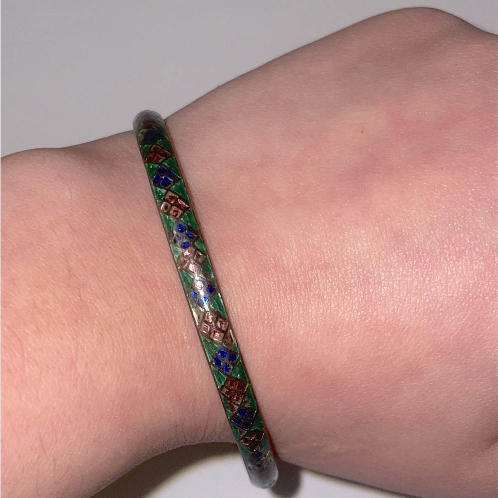 925 Sterling silver vintage bangle bracelet